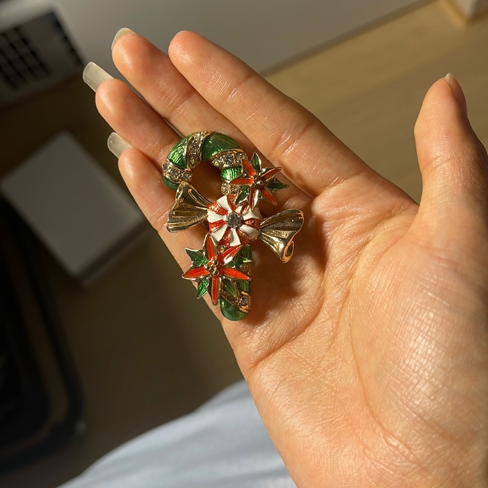 COPY - BRAND NEW CANDY CANE BROOCH